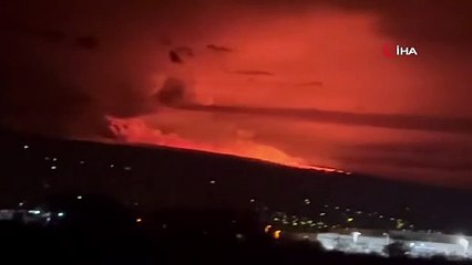 Hawaii'deki Mauna Loa Yanardağı'nda patlama