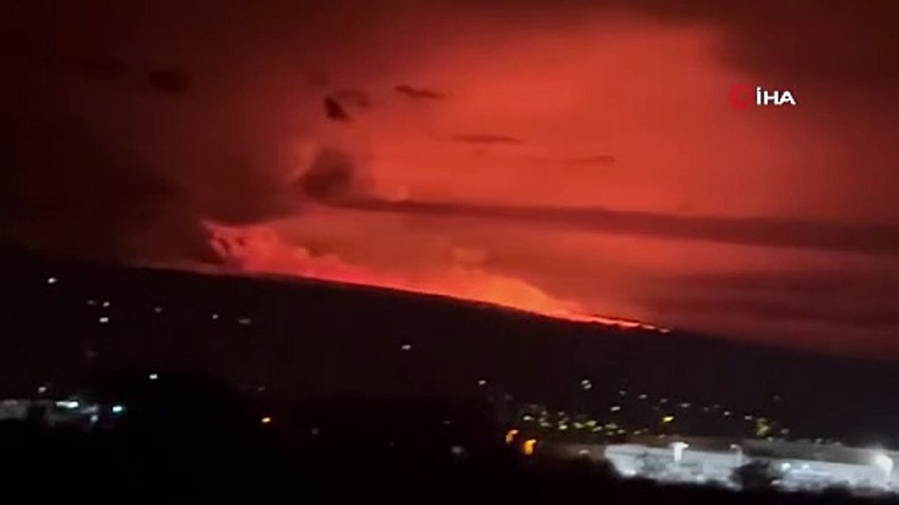 Hawaii'deki Mauna Loa Yanardağı'nda patlama
