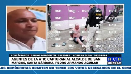 ¡Por el asesinato de 4 personas! Capturan al alcalde de San Marcos, Santa Bárbara, Pedro Armando Aguilar