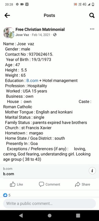 Scammers in Christian Matrimonial