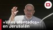 Francisco lamenta los «viles atentados» de Jerusalén y llama al diálogo entre Israel y Palestina