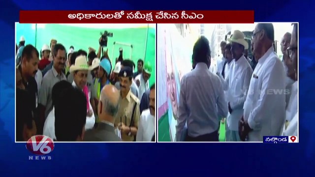 CM KCR Inspects Yadadri Thermal Power Plant Construction works _ V6 News