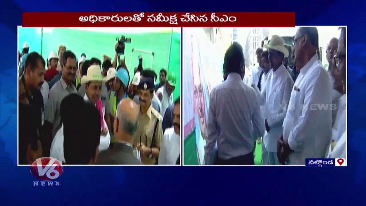 CM KCR Inspects Yadadri Thermal Power Plant Construction works _ V6 News