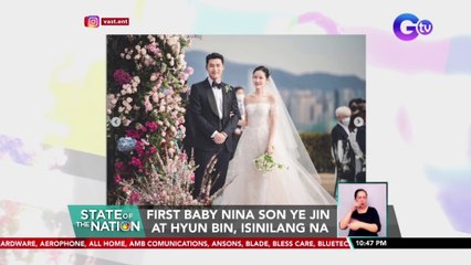 First baby nina Son Ye Jin at Hyun Bin, isinilang na | SONA