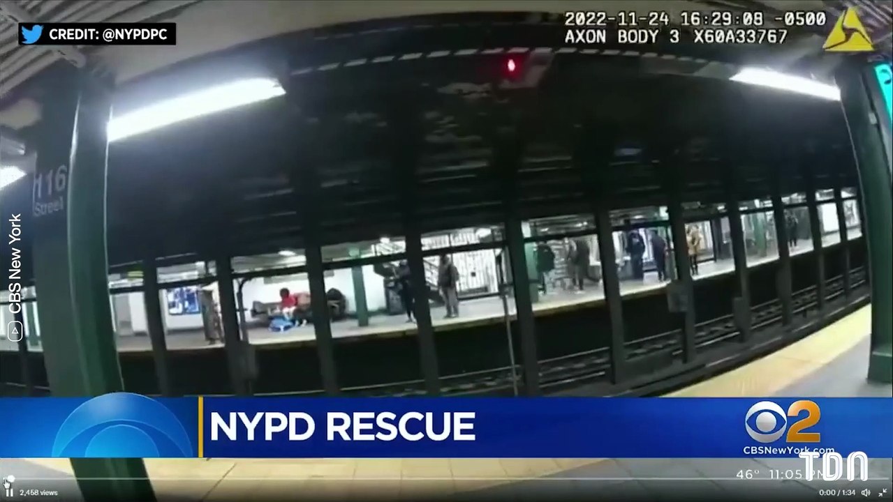 Les images d’un incroyable sauvetage dans le métro new-yorkais