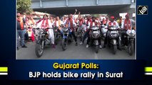 Gujarat Polls: BJP holds bike rally in Surat