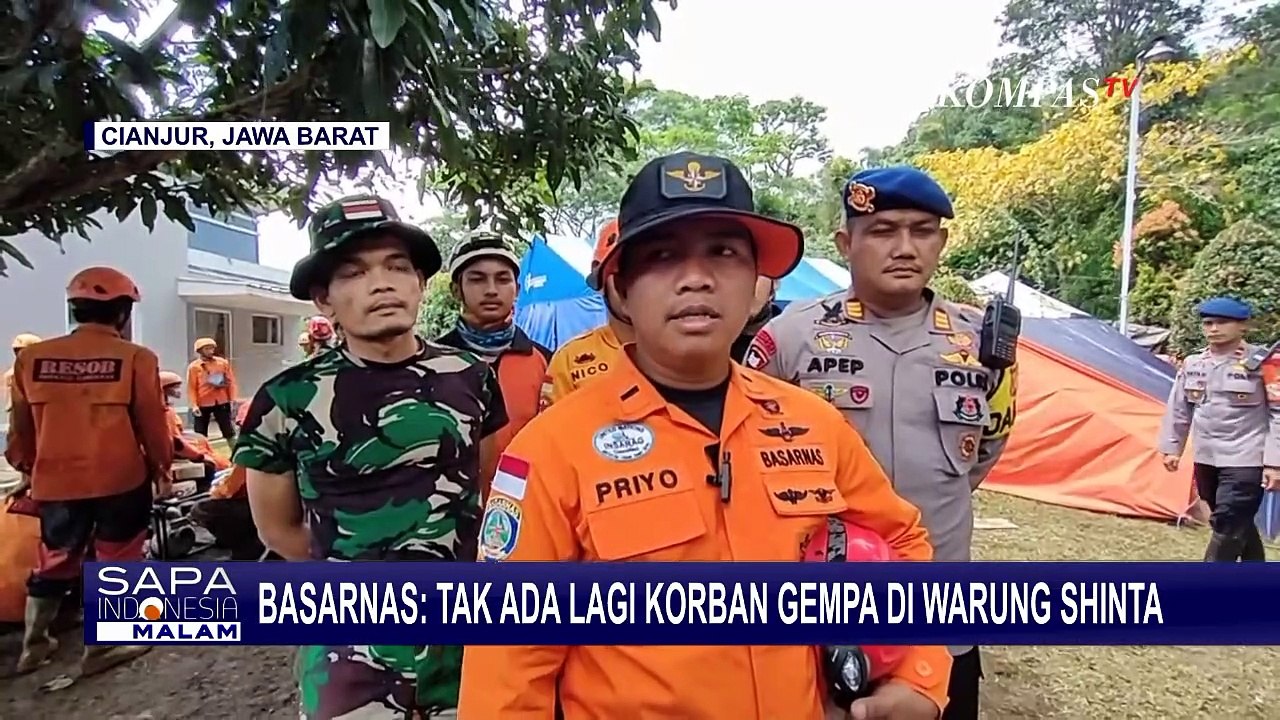 Basarnas: Tak Ada Lagi Korban Gempa Cianjur di Warung Sate Shinta