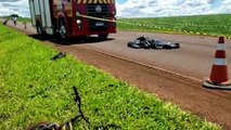 Ciclista morre em grave acidente na rodovia PR-486, em Cascavel