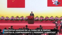 Protestas masivas en la China de Xi Jinping contra el confinamiento y pidiendo ¡libertad!