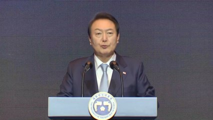 尹 "2045년 화성 착륙...한미 우주동맹으로 발전" / YTN