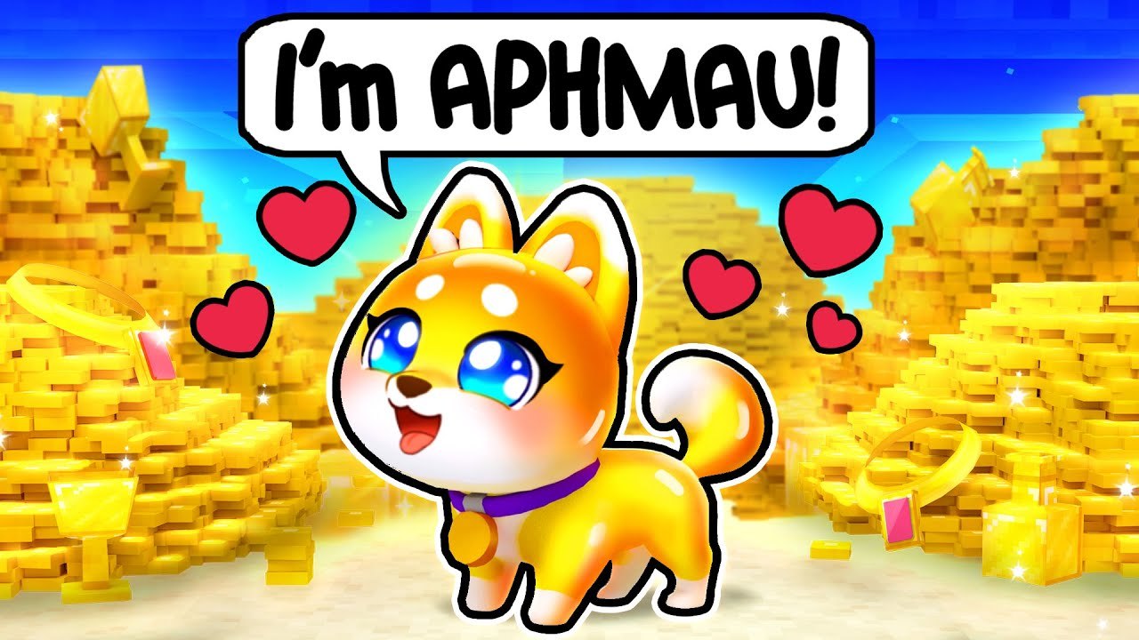 Becoming a GOLDEN DOGGO in Minecraft !    Aphmau