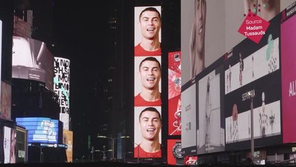 New Ronaldo waxwork revealed in Times Square