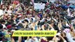 Gobernadores y funcionarios se sumaron a la marcha del presidente López Obrador