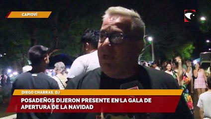 Posadeños dijeron presente en la gala de apertura de la Navidad