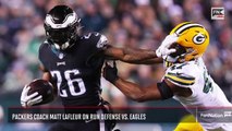 Packers Coach Matt LaFleur on Run Defense vs. Eagles