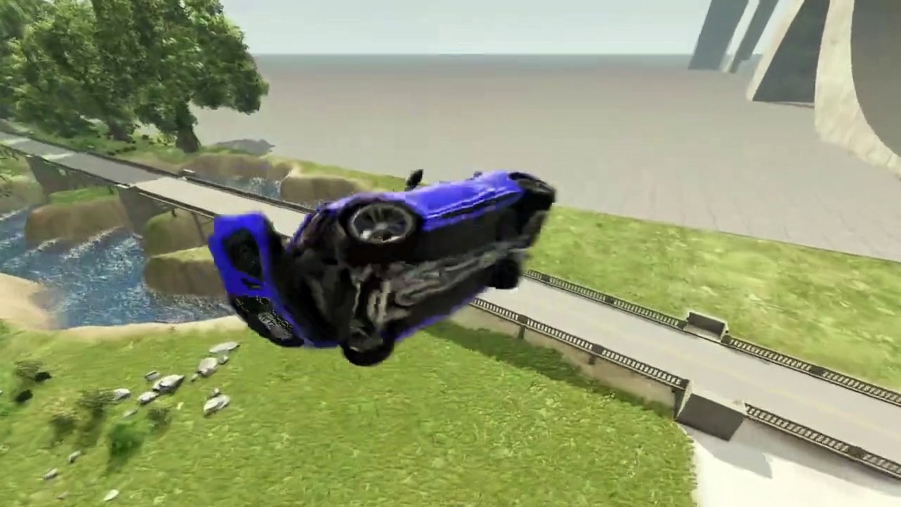 Audi Cars VS Test Arena #1 High Speed Ramp BeamNG Drive