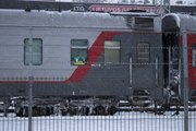 La parada del tren ruso en Lituania que desnuda los horrores de Putin