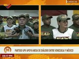 UPV respalda el diálogo entre el Gobierno Nacional y un sector de las oposiciones