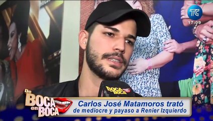 Renier Izquierdo se defiende tras ser llamado "mediocre" por Carlos J. Matamoros