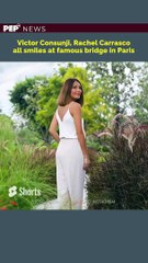 Victor Consunji, Rachel Carrasco all smiles at famous bridge in Paris #shorts