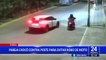 Piura: intentaron huir de ladrones en su moto y terminaron estrellándose contra poste