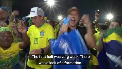 Video herunterladen: Brazil fans ecstatic after late winner