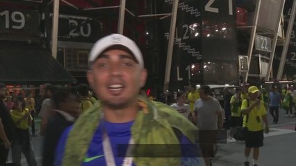 Brazil fans ecstatic after late winner