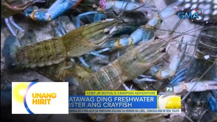 For today's video- Cray fish adventure with food explorer Chef JR | Unang Hirit