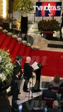 Durante el homenaje al actor Héctor Bonilla su viuda Sofía Álvarez e hijos dedicaron emotivas palabras