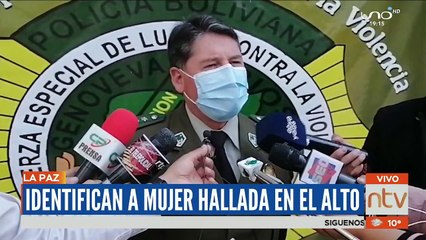 Identifican a mujer hallada en El Alto