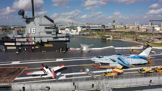 The blue ghost USS Lexington aircraft carrier museum