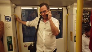 Spreading the joy of laughter on a train