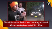 Mehrauli murder case: Police van carrying accused Aftab attacked outside FSL office