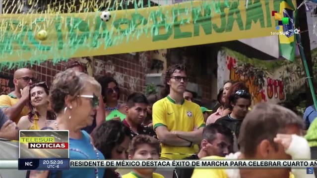 Brasileños vivieron la emoción de la victoria de la selección nacional ante Suiza en Qatar 2022