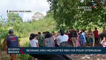 Tim SAR Gabungan Temukan 1 Kru Helikopter Polri yang Hilang Kontak