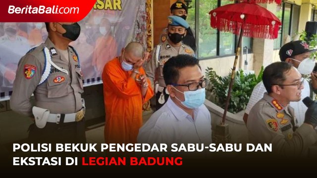 Polisi Bekuk Pengedar Sabu-sabu dan Ekstasi di Legian Badung