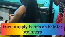 Henna application _ step by step hennapplication _ how to apply henna on hair