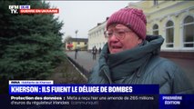 En Ukraine, les habitants de Kherson fuient le déluge de bombes