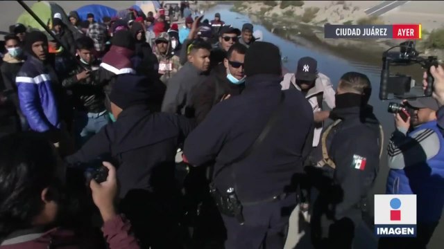 Desalojan por completo el campamento improvisado de migrantes en Cd Juárez