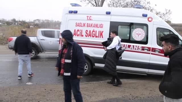 Çorlu'da sağanak yağış kazaları beraberinde getirdi: 3 yaralı