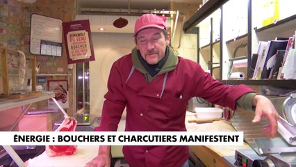 Christophe Martin : La chambre froide est «le point central. Il faut que le moteur tourne tout le temps. Tout ça consomme de l'énergie», à propos de la situation des boucheries