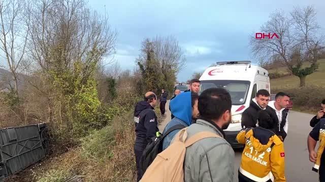 Bartın' da otobüs devrildi; 39 yaralı