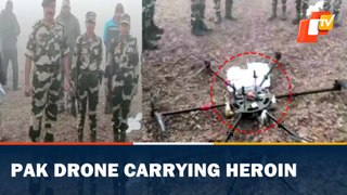 BSF shoots down drone carrying heroin from Pakistan into India border near Punjab