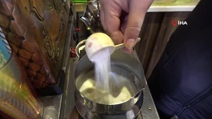 Manda sütünden salep yaptı, yoğun talep görüyor