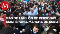 Asistentes a marcha de AMLO aceptan ser acarreados... por amor a México