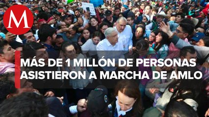 Download Video: Asistentes a marcha de AMLO aceptan ser acarreados... por amor a México