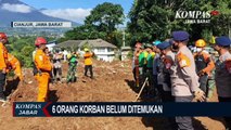 Pencarian 6 Korban Gempa Longsor Di Cianjur Dilanjutkan