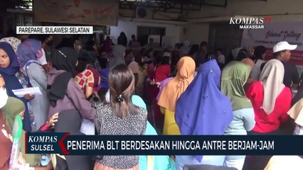 Membludak, Penerima BLT di Parepare Kepanasan