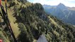 Paragliding Over Mountains and Trees