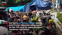 Salurkan Logistik Gempa Cianjur, Bikers Sukabumi Terabas Medan Sulit Pakai Motor Trail